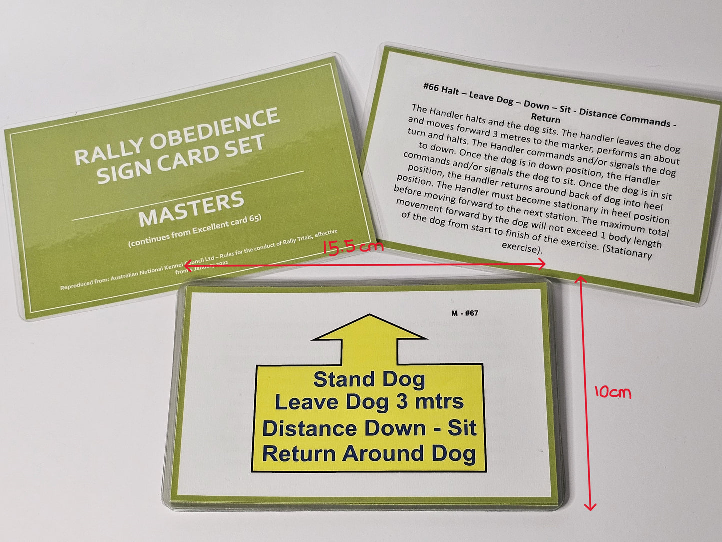 ANKC Novice Rally Sign Cards (Travel Sized)