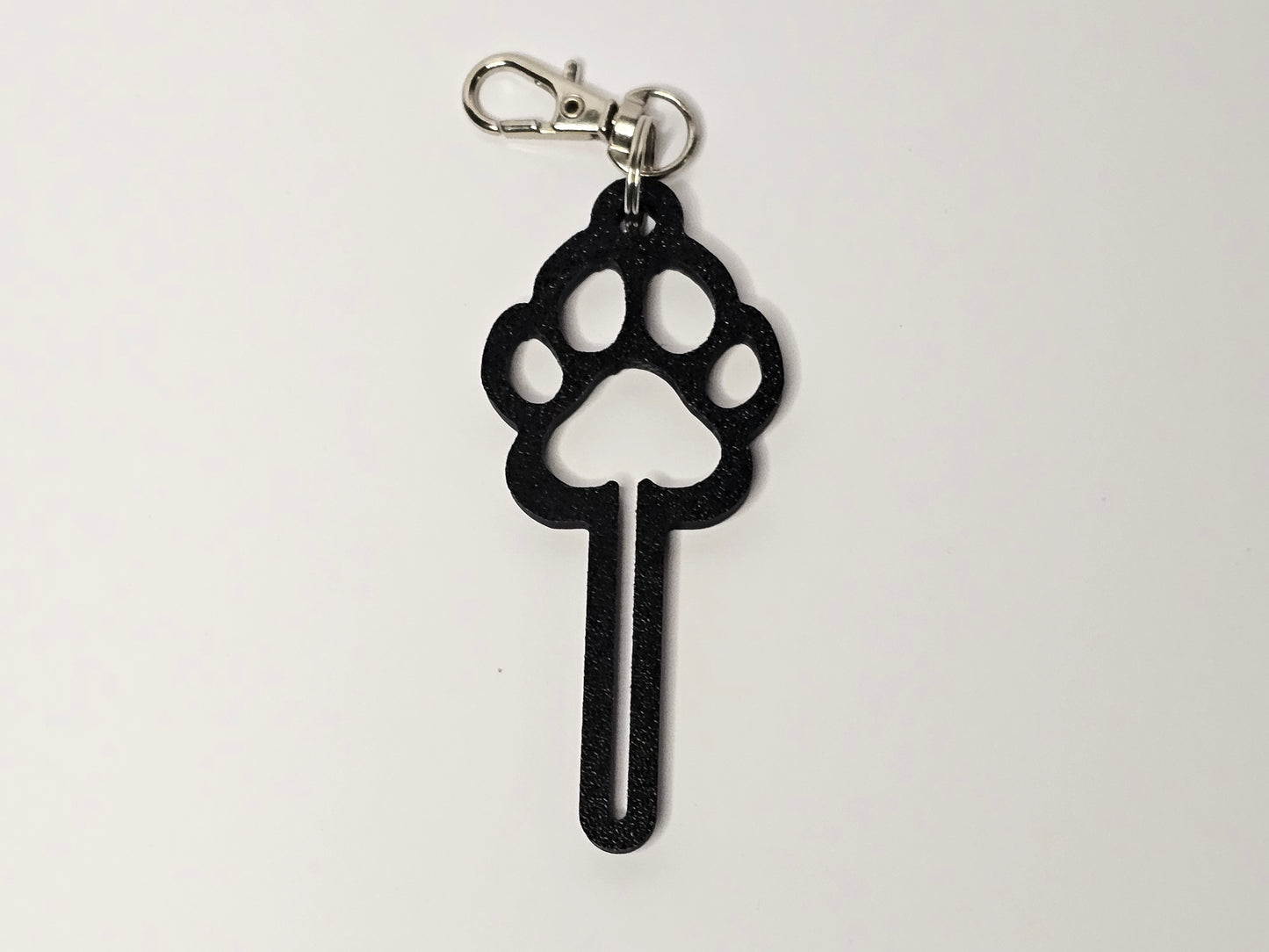 Paw Print Poop Bag Clip