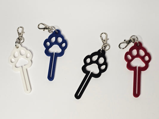 Paw Print Poop Bag Clip