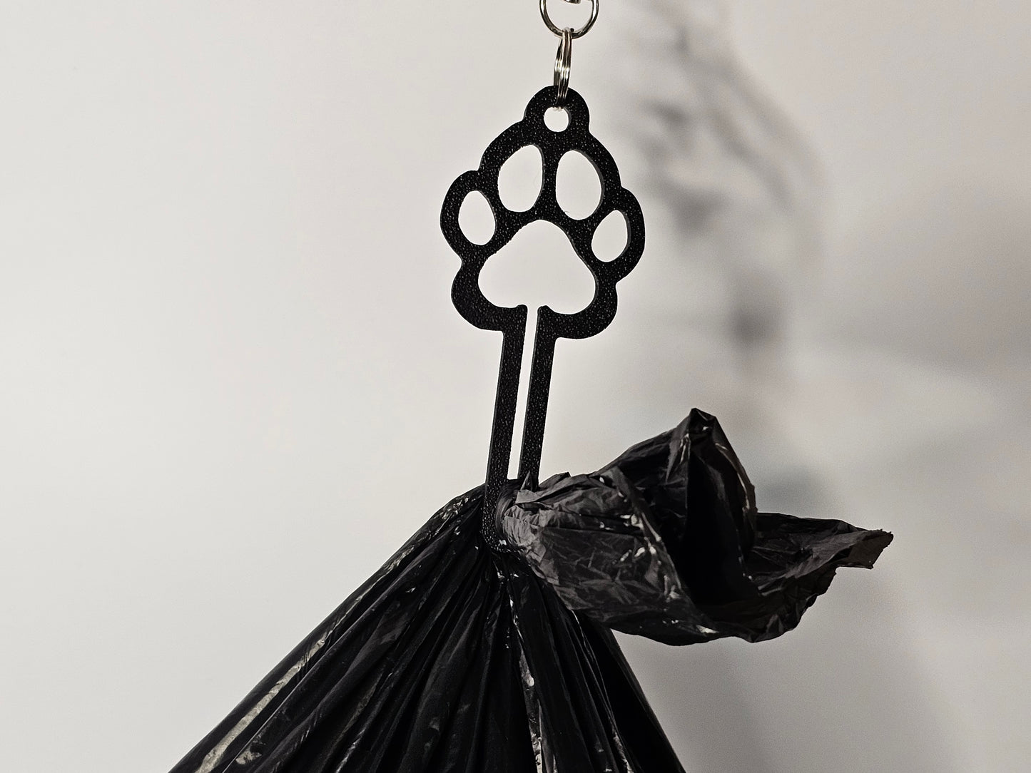 Paw Print Poop Bag Clip