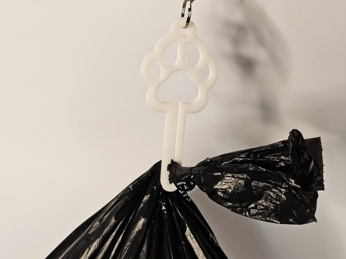 Paw Print Poop Bag Clip