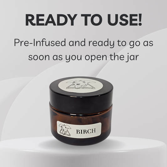 Birch Scent Infused Cotton Tips Jar