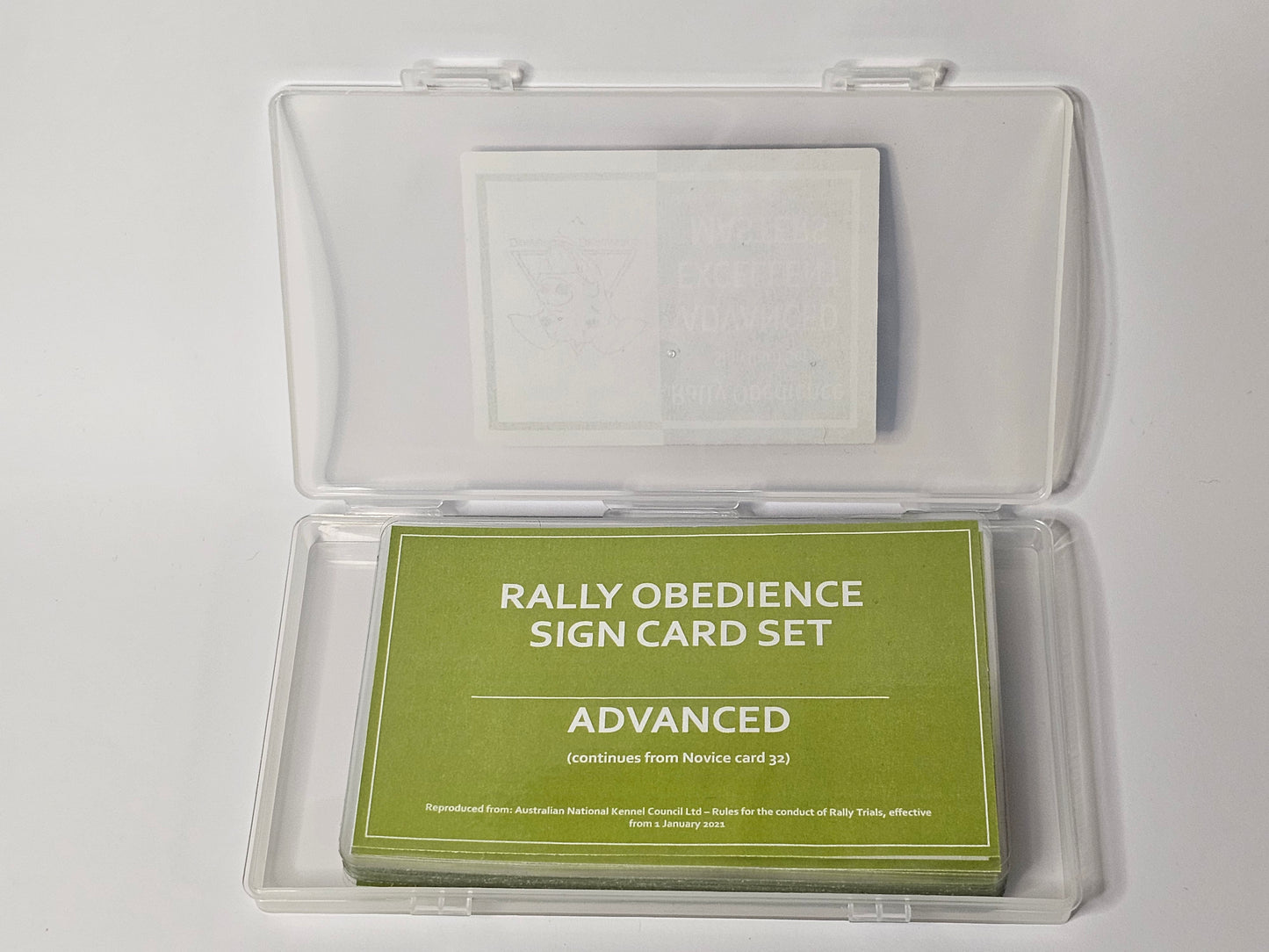 ANKC Advanced Rally Cards (Travel Sized)