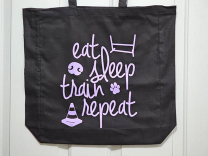 Tote Bag "Eat Sleep Train Repeat"