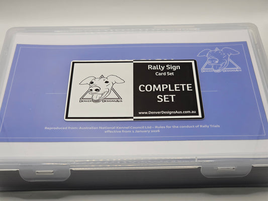 2026 ANKC Complete Rally Sign Cards (A4 Sized) Signs Only
