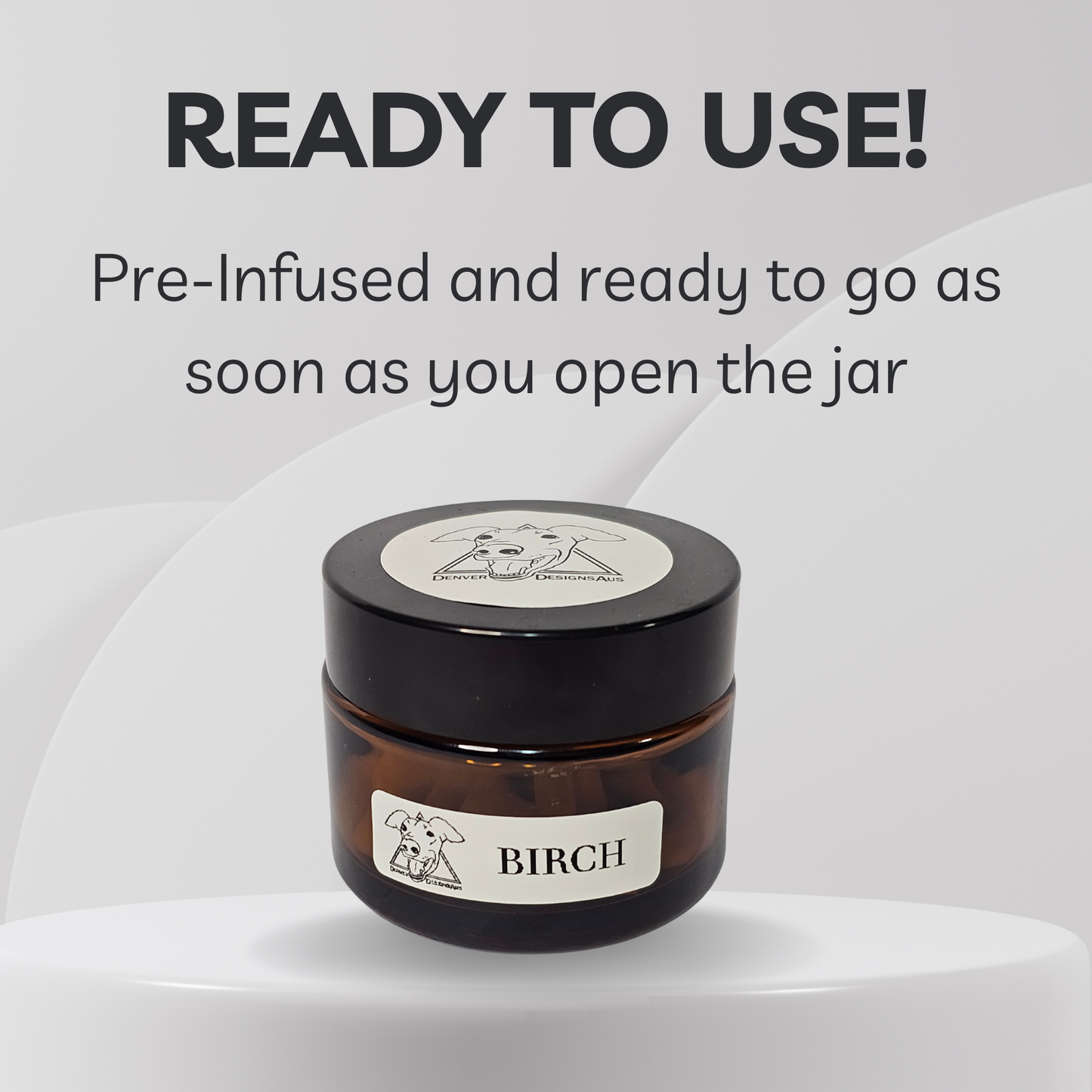 Birch Scent Infused Cotton Tips Jar