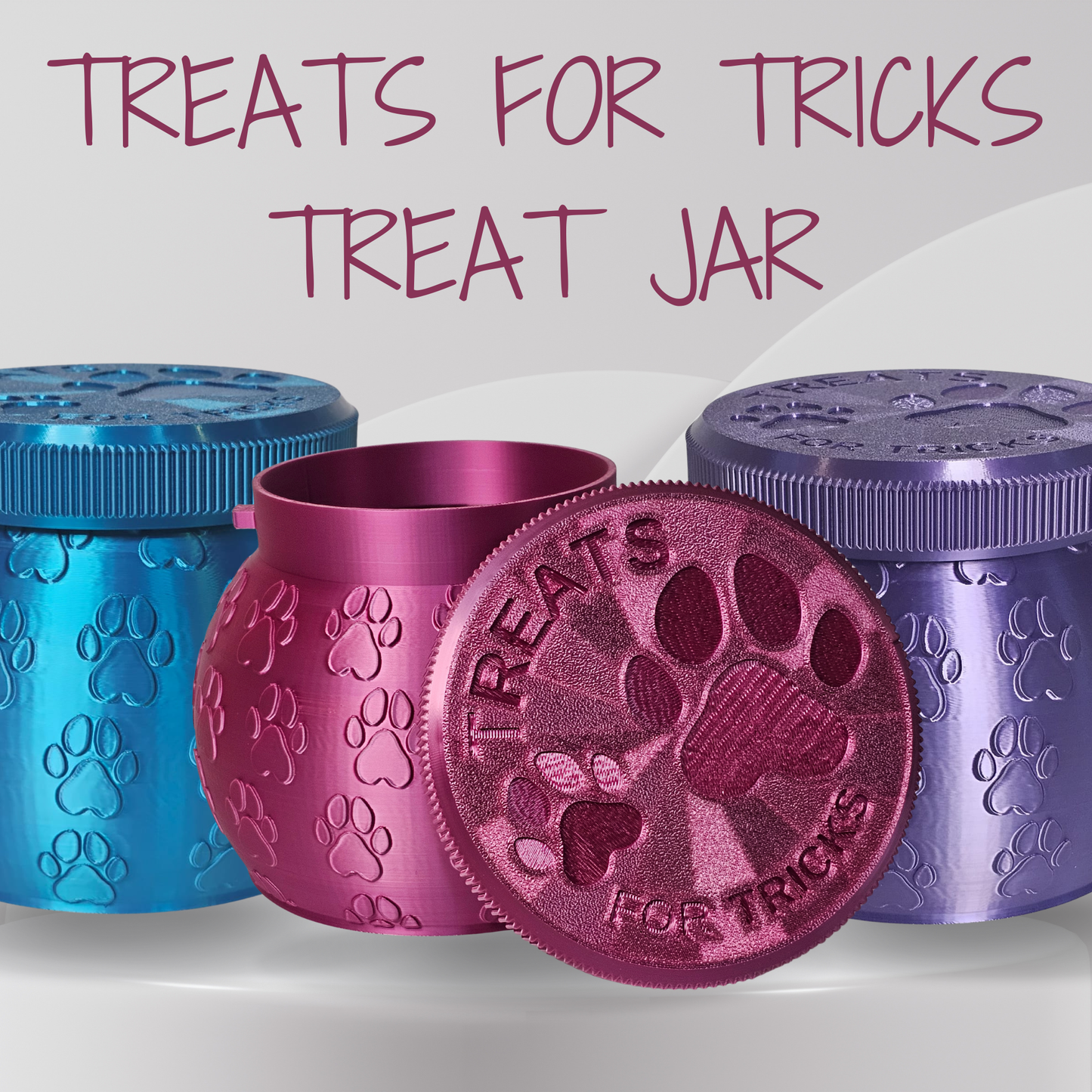 "Treats For Tricks" Dog Treat Jar